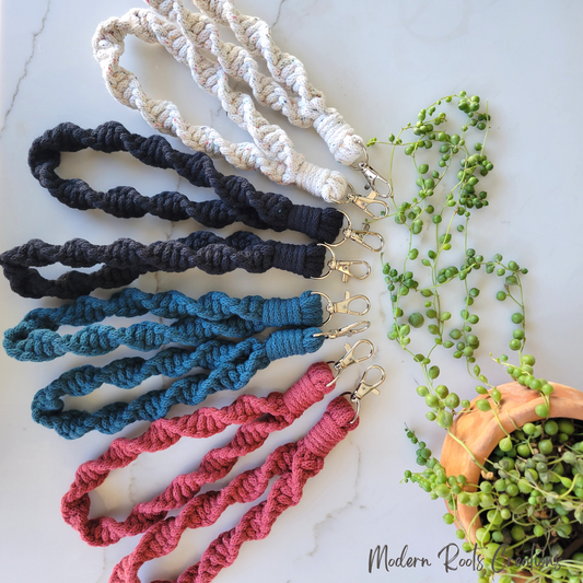 Twisted Macrame Wristlet Reiki Charged