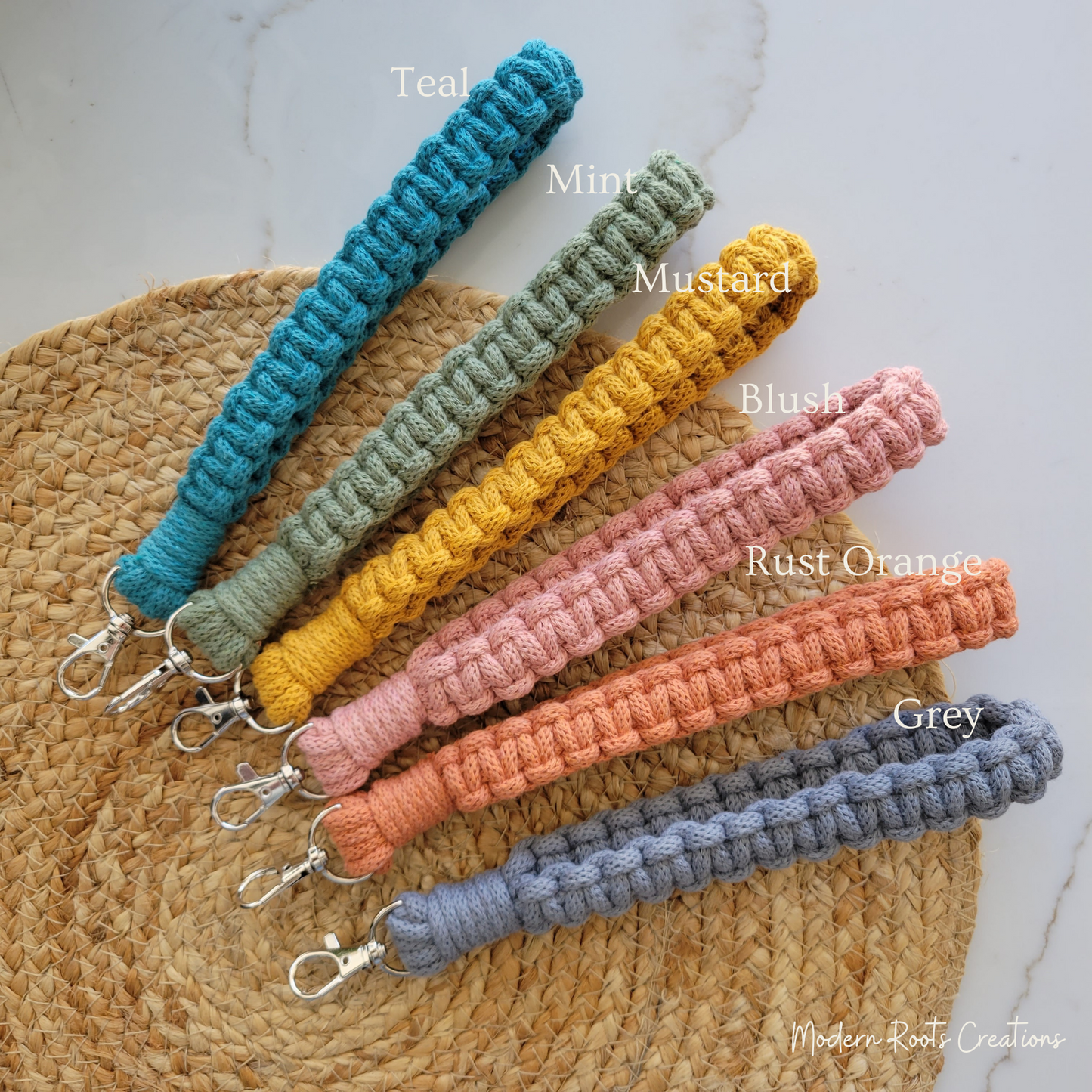 Summer Color Macrame Wristlet