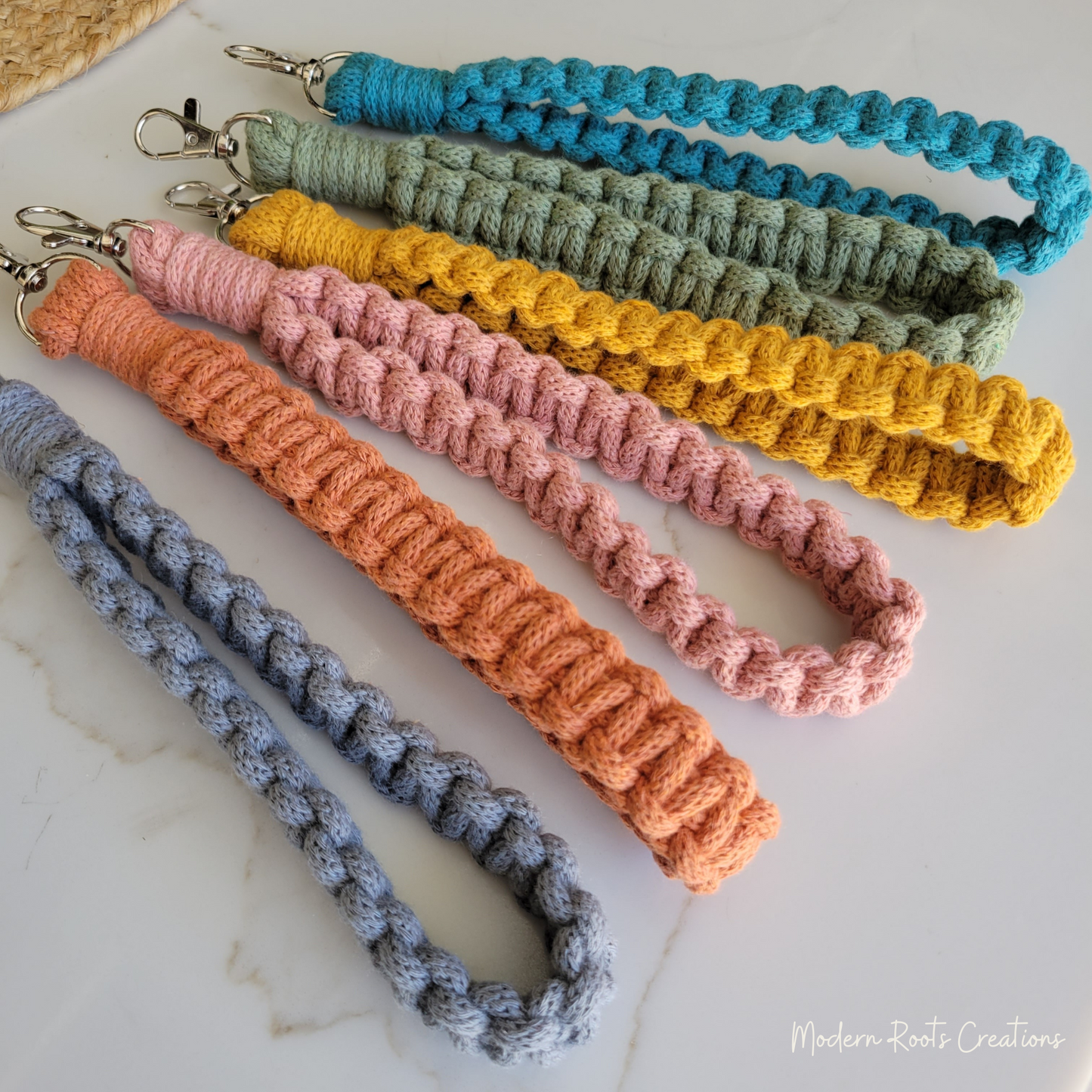 Summer Color Macrame Wristlet